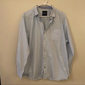 Tommy Bahama 100% pima cotton gingham dress shirt